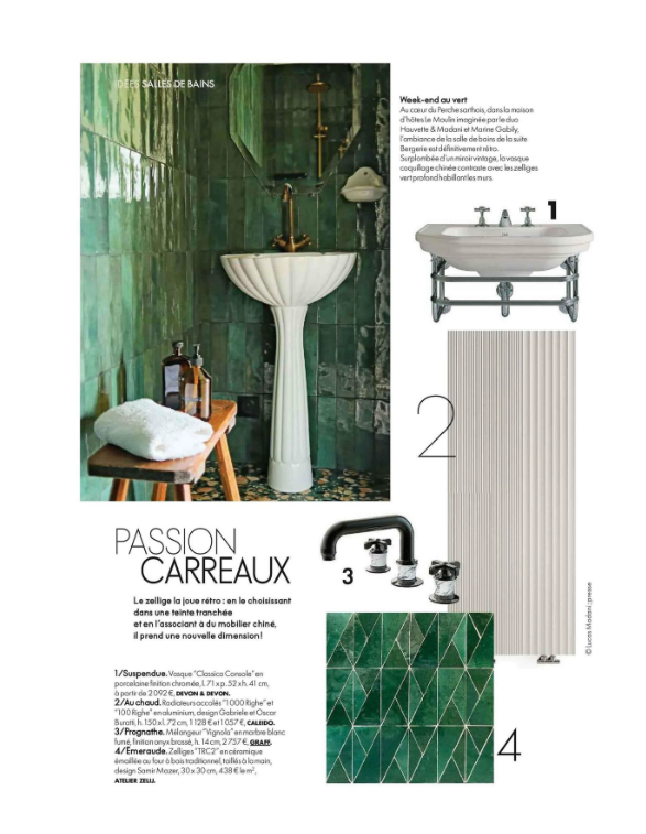 Vignola Feature in Elle Decoration France Magazine June 2023