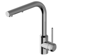 M.E Kitchen Mixer with dual-function spray/stream pull-down sprayhead