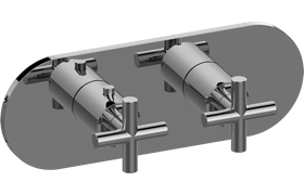 M-Series Valve horizontal Trim with Two Handles - Trim only