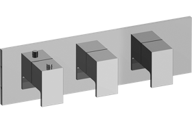 M-Series Valve horizontal Trim with Three Handles - Trim only